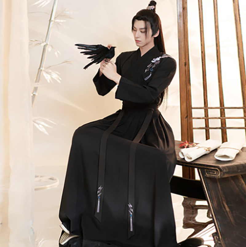 ขนาดใหญ่ขนาด3XL Hanfu ผู้ชายจีนโบราณ Hanfu ชุดสีดำผู้ชาย Carnival ฮาโลวีนชุดคอสเพลย์ผู้หญิง Hanfu ชุดสำหรับชาย