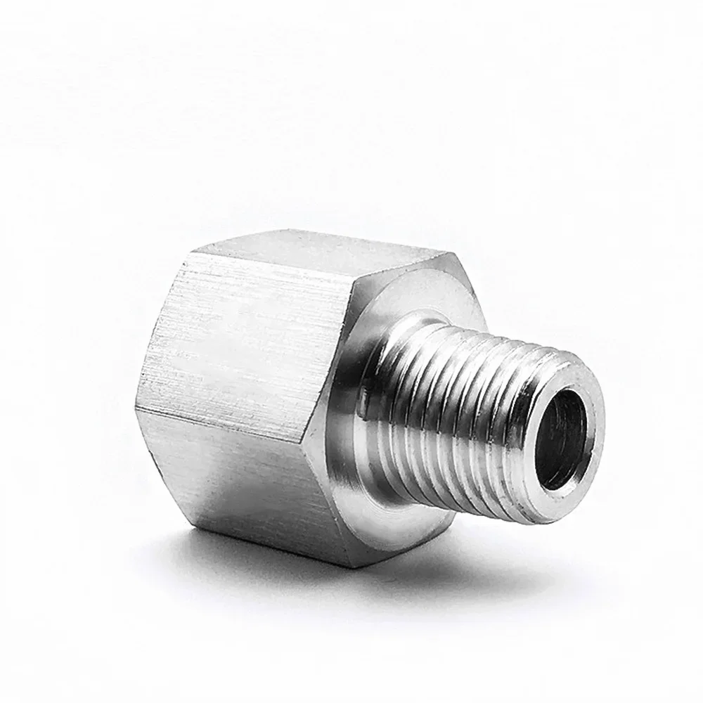 M10 M14 M20 1/8 "1/4" 3/8 "1/2" BSP NPT hembra macho reductor inoxidable casquillo conector de instalación de tuberías acoplador medidor de alta presión