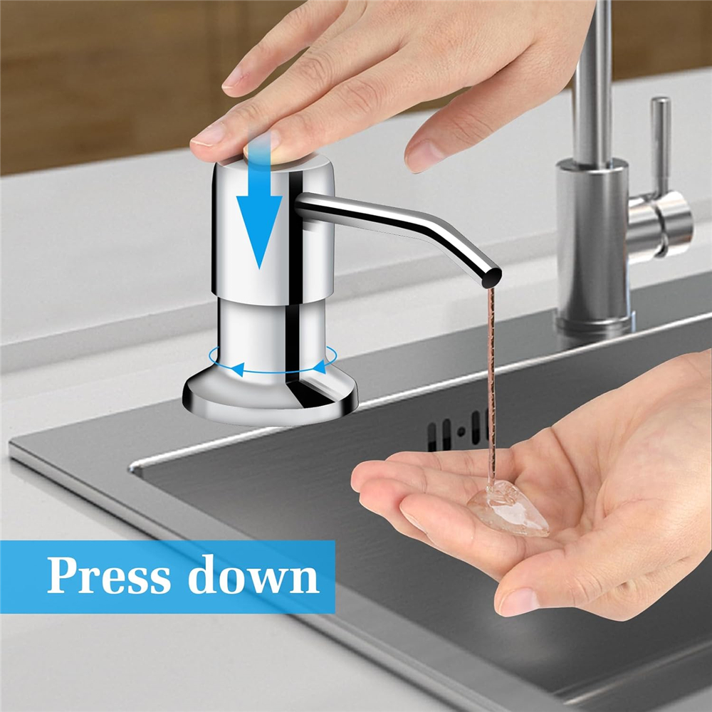 Nützliche Küchen spüle Flüssig seifensp ender mit Weich rohr Edelstahl pumpe Haushalts handbuch Werkzeuge