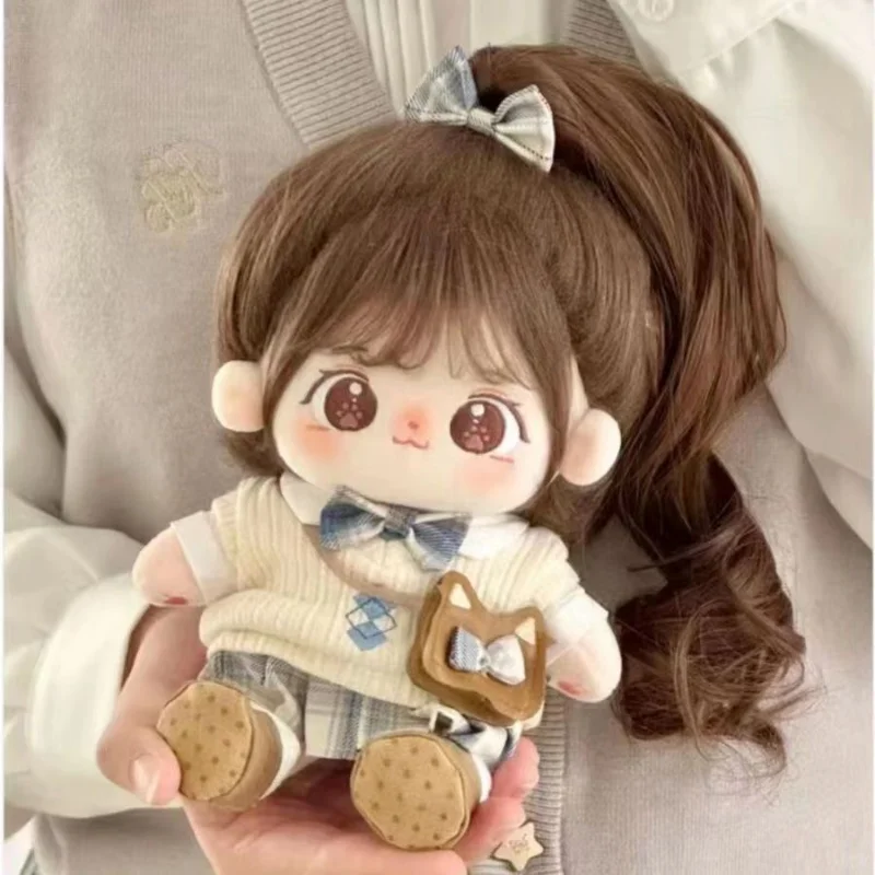 20 センチメートル Miaomiao 綿人形在庫交換可能なベビー服ぬいぐるみドレスアップコスプレアニメフィギュア子供女の子のおもちゃ