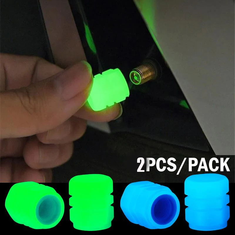 Tapas de válvula de neumático de rueda de motocicleta, luminosas de noche, decoraciones para Tracer 9 Gt Suzuki Gsxr 600 Fz1 Tmax Fz6 Cbr650F Yamaha R1