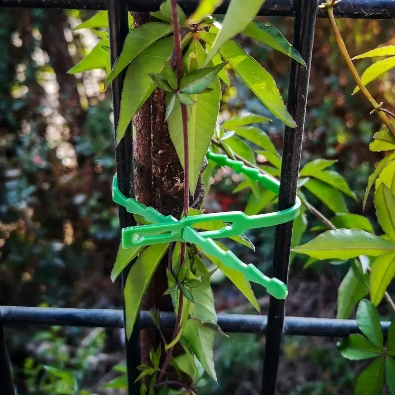 Reusable Garden สายผูกพืช Vine Tree พุ่มไม้สนับสนุน Fastener ล็อคไนลอนซิปปรับสาย TIES Organizer เครื่องมือ