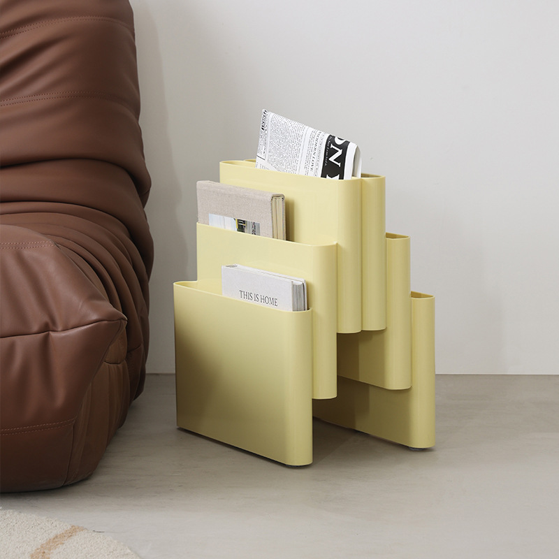 Nordic Creative Home ชั้นวางหนังสือชั้นยุคกลางชั้นวางนิตยสารชั้นวางหนังสือพลาสติก Photo Props ห้องนอนชั้นวางหนังสือนิตยสาร