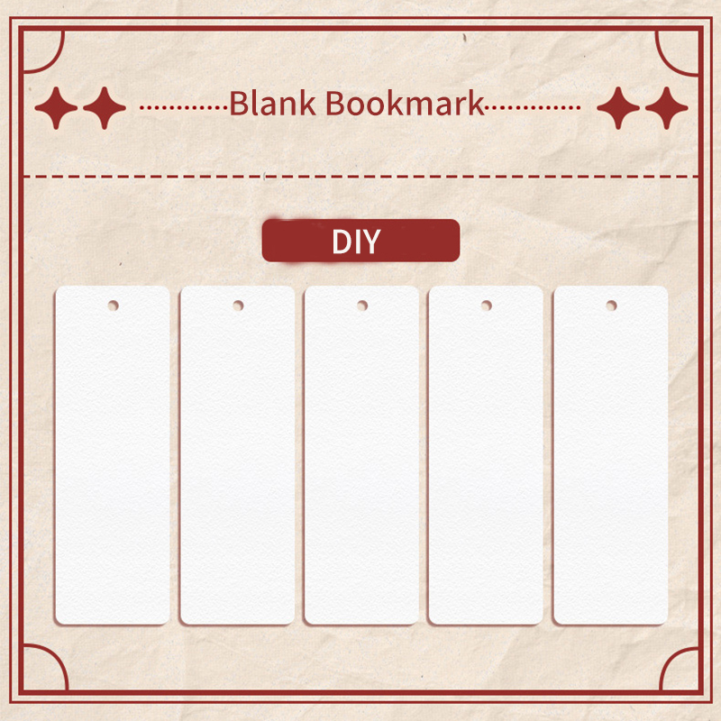 20/25 แผ่นวาดด้วยมือบุ๊คมาร์คกระดาษ DIY Bookmark อ่านหนังสือ Mark Book Page Marker กับพู่เครื่องเขียน