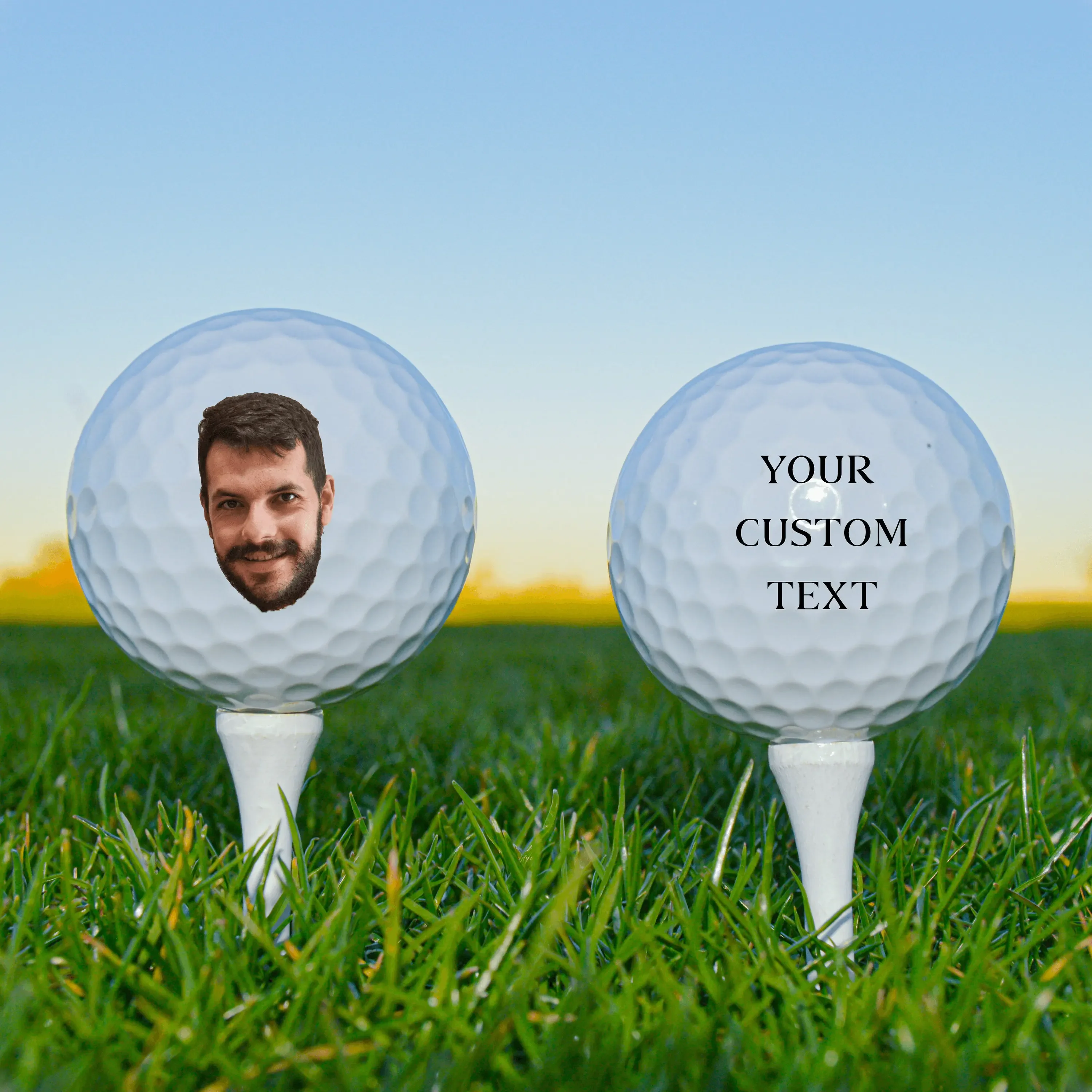 Bolas de golfe com foto personalizada, bolas de golfe personalizadas, pai, bolas de golfe, esportes, padrinhos, presentes, lembranças de casamento, natal, presente exclusivo para meninos
