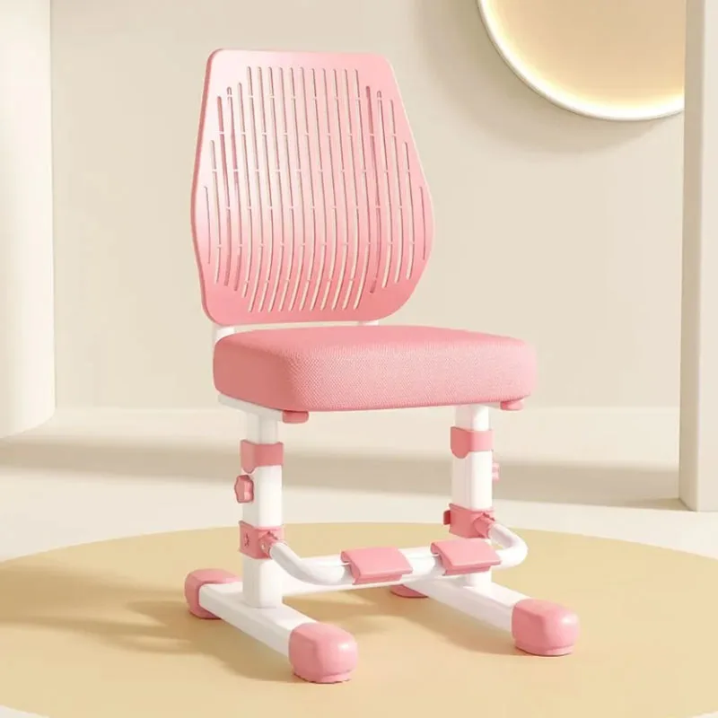 Silla cómoda de plástico para niños, taburete de comedor, respaldo de estudio, silla pequeña para niños, muebles para el hogar