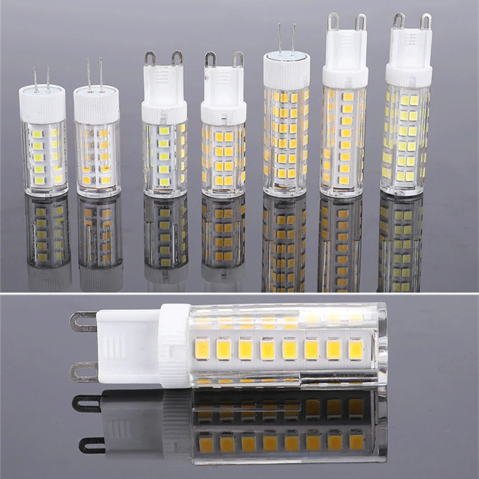 220V G4 G9 LED-Birne 4W 5W 7W E14 Lampe Maislicht Keramik 2835 Smd 33/51/75LEDs Hochheller Scheinwerfer für Kronleuchterbeleuchtung