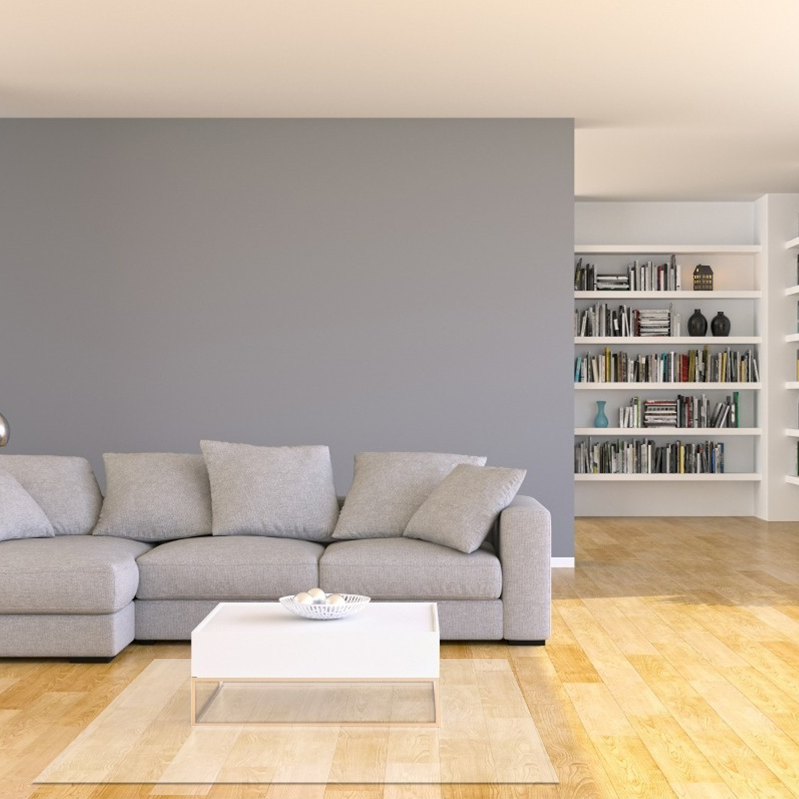 Thick Transparent PVC Floor Mat Non-Slip Durable Chair Mat for Home Office Tea Table Ground Protection Foot Pad