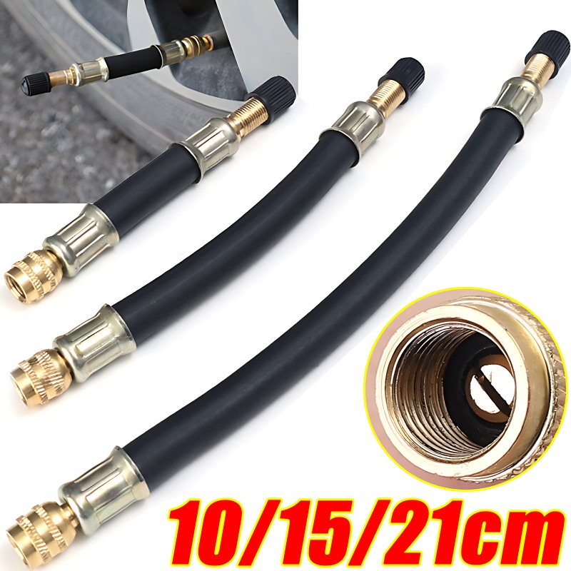 10/15/21 см гибкий резиновый клапан для шин, надувной резиновый шланг, два колеса, грузовик, фургон, шина, клапан, стержни, удлинитель, адаптер для трубки