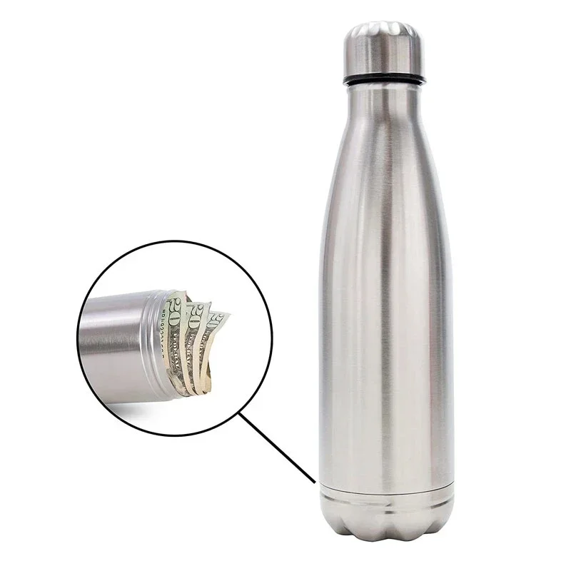 750ml desvio garrafa de água portátil garrafa de água secreta stash pílula organizador pode escondendo local seguro para dinheiro bônus chaveiro caixa