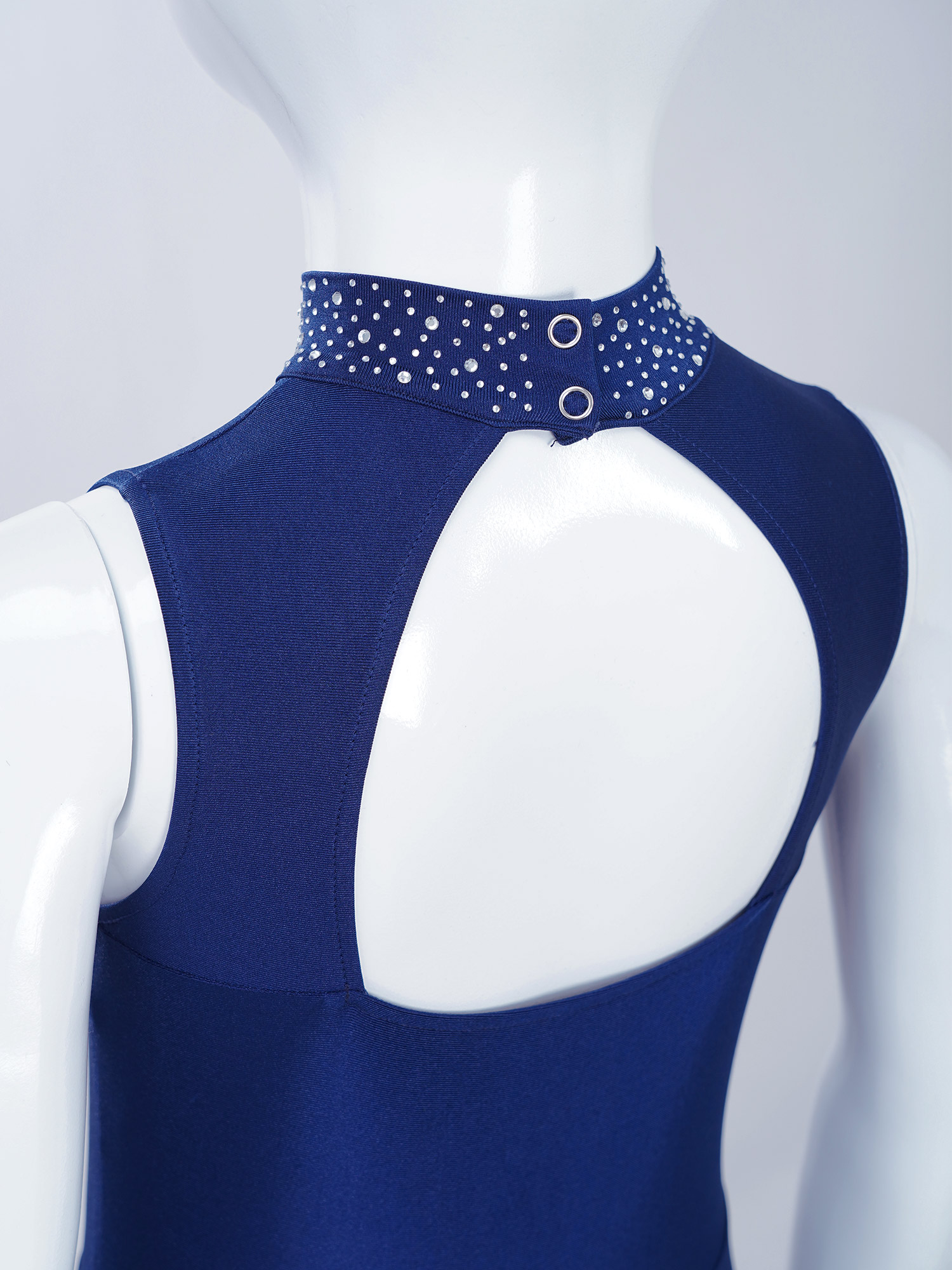 Crianças menina sem mangas patinação artística bodysuit completo macacão ballet dança ginástica collant tanque strass tanque unitard traje