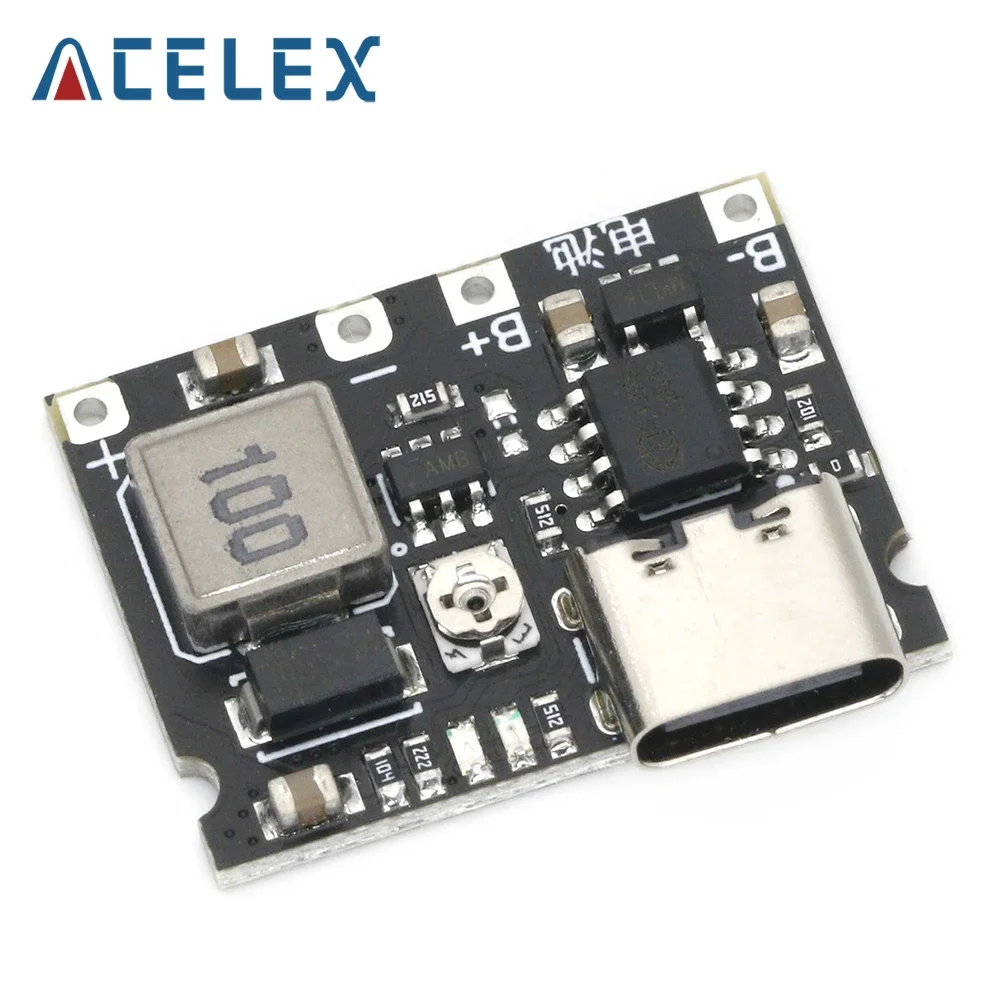 Placa de cargador de batería de iones de litio 18650 3,7 V 4,2 V DC-DC módulo de refuerzo TP4056 piezas de Kit DIY