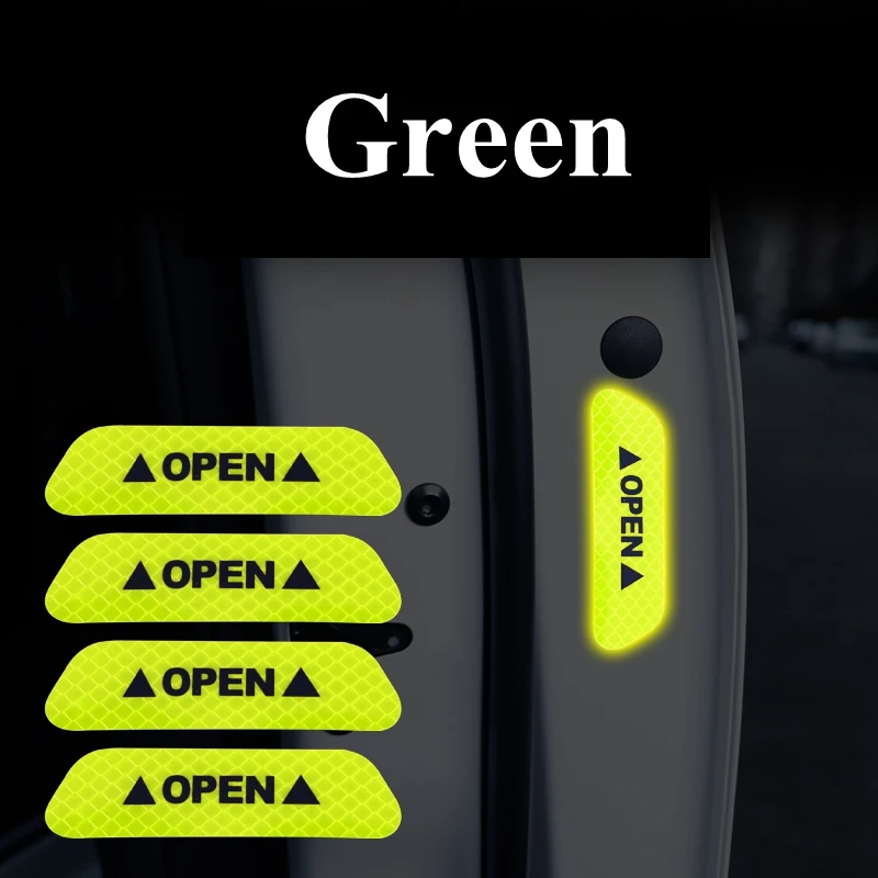 4 Xe Mở Phản Quang Băng Keo Dán Cửa Tự Động Cảnh Báo Mark Thông Báo CRV Phản Quang Dây Reflectant Dạ Quang Phản Xạ An Toàn
