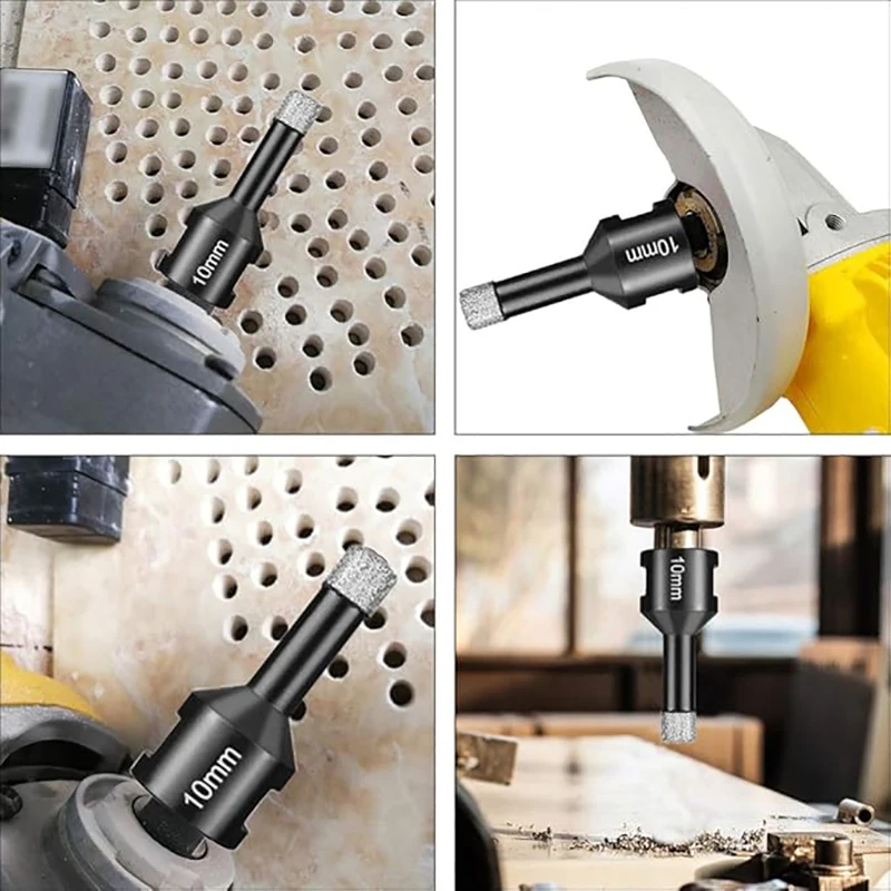 6/5/1 pçs 6-16mm m14 brocas de diamante soldado buraco viu abridor cortador telha mármore concreto conjunto de ferramentas de perfuração