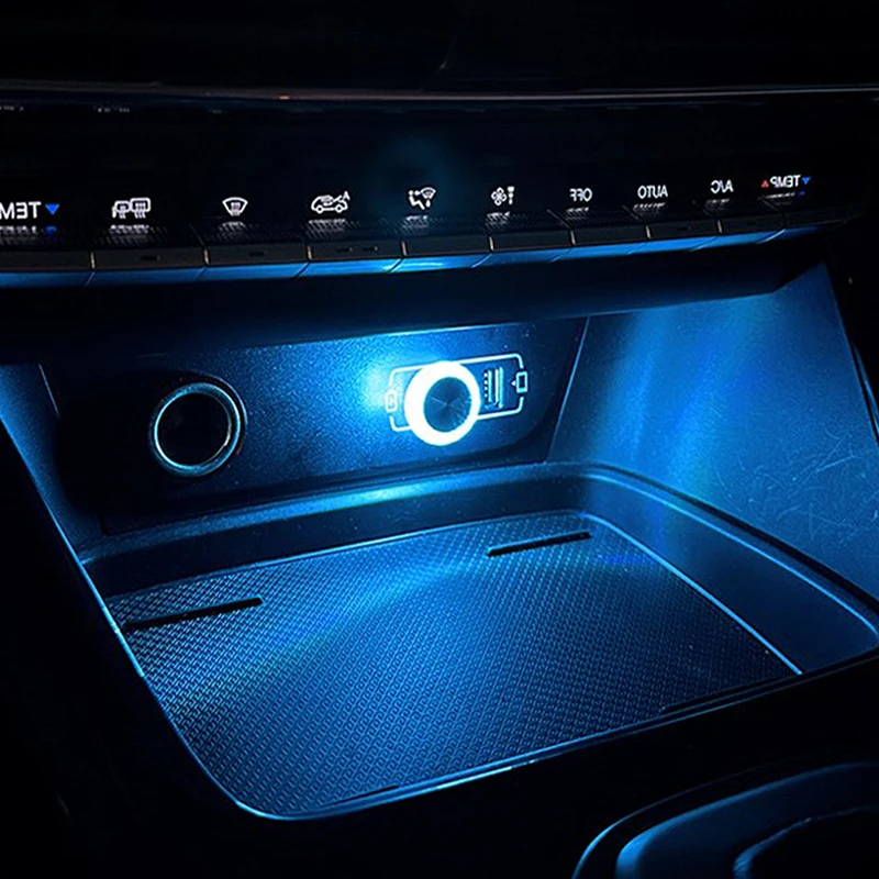 Luz ambiental USB portátil para coche, Mini lámparas LED decorativas de ambiente para Interior de coche, luz ambiental, luz de ordenador, Plug & Play