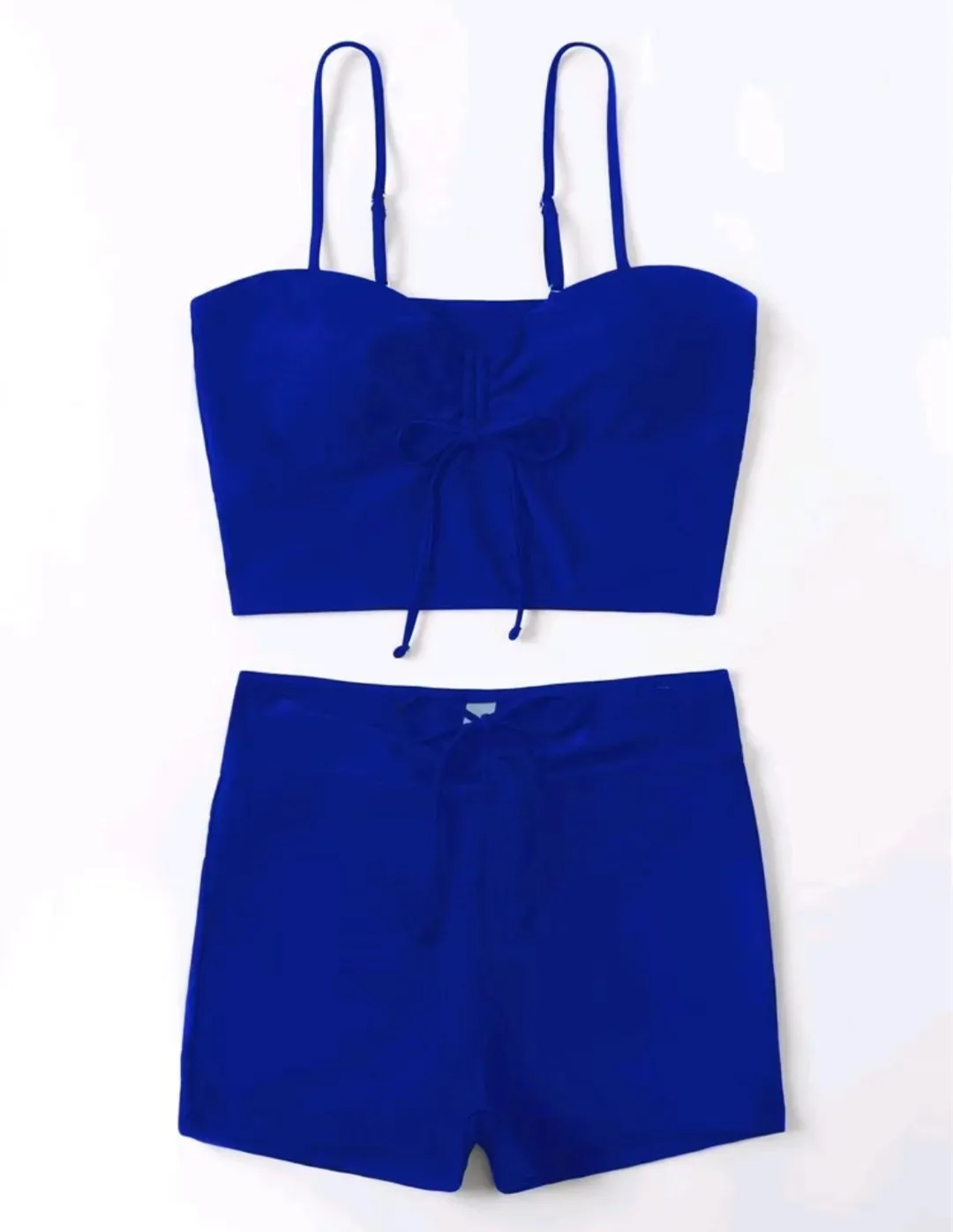 2024 Leaf ชุดชุดว่ายน้ําผู้หญิงชุดบิกินี่สูงชุดบิกินี่ Drawstring ชุดว่ายน้ําหญิงเบาะชุดว่ายน้ําว่ายน้ํา Beachwear ฤดูร้อน