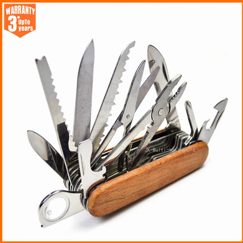 Cuchillo de bolsillo multiherramienta 17 en 1, cuchillo plegable portátil, alicates de bolsillo de acero inoxidable para acampar, cuchillo plegable multifuncional