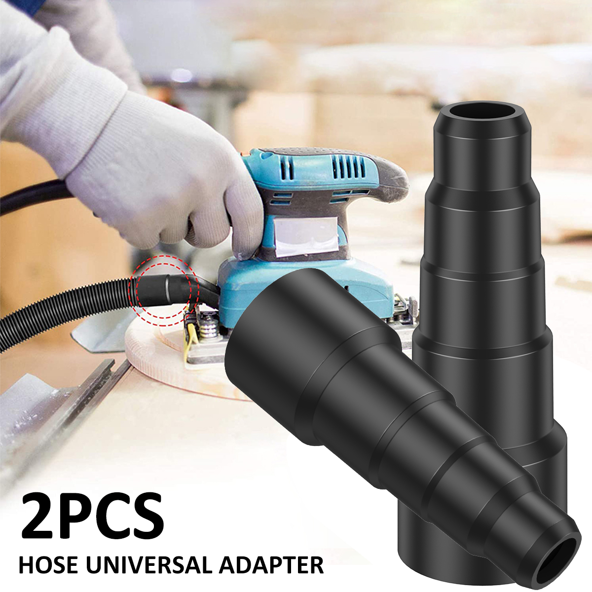 2Pcs Universal Staubsauger Schlauch Adapter Kit 5-schicht Vakuum Schlauch Anschluss 23mm 30mm 34mm 42mm 50mm Stecker Zubehör