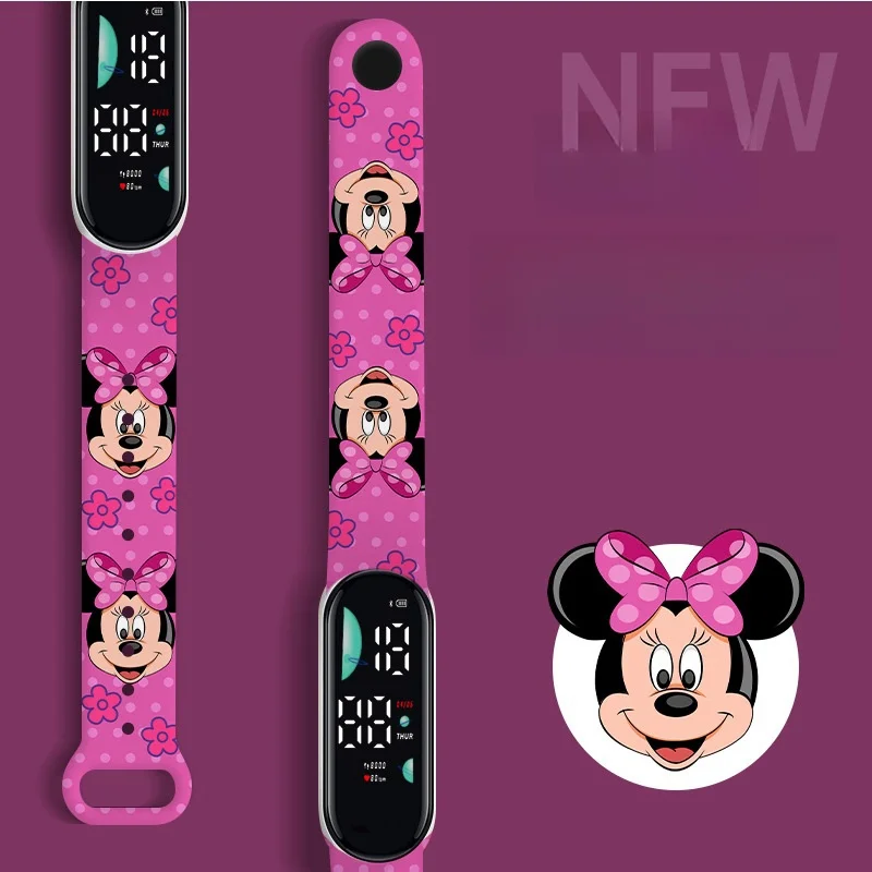 Disney eletrônico digital display led relógios relógio infantil moda relógios presente do feriado crianças relógios
