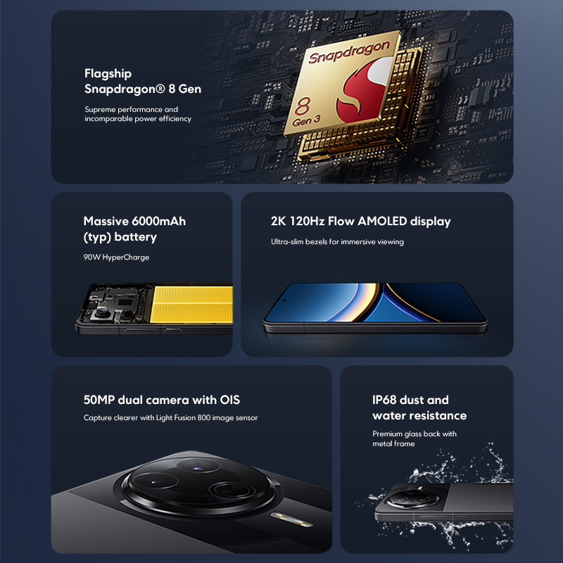 Novo smartphone POCO F7 Pro versão global 5G Snapdragon ®   8 Gen 3 6000mAh 6,67" 2K AMOLED Display 90W HyperCharge NFC