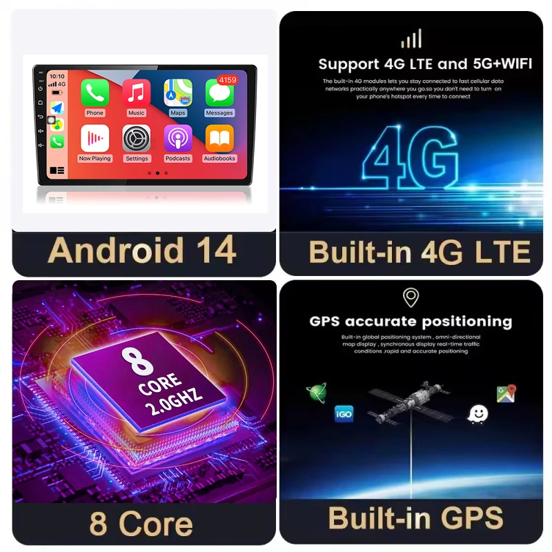 Radio Mobil Untuk Changan CS75 2014 - 2019 Pemutar Video Multimedia Navigasi Stereo GPS Android 15 Carplay Nirkabel Auto DSP WIFI