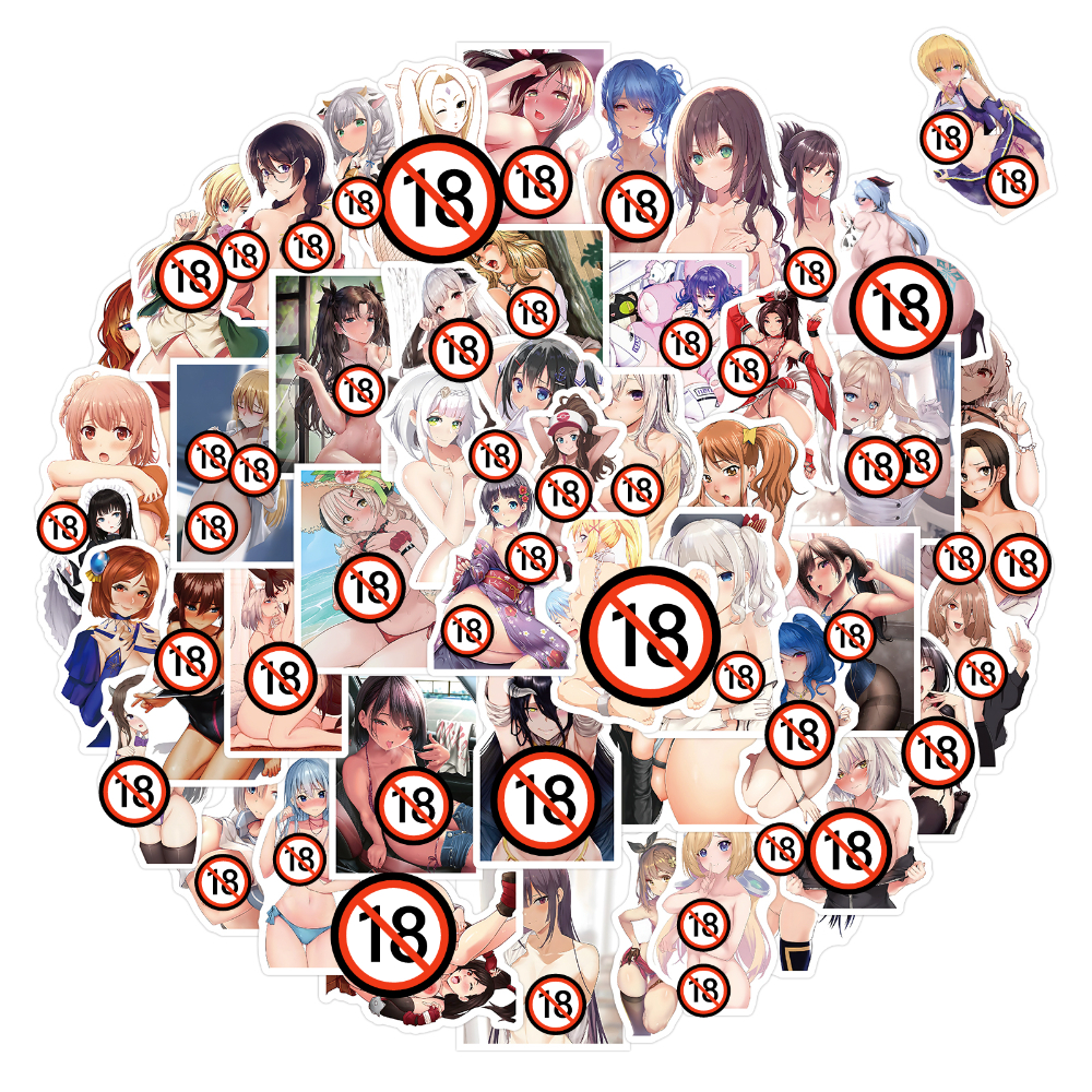 10/50/100/200/500 個リピートなし独占セクシーなヌードワイフエンドレスビューティー誘惑アダルトシリーズステッカー (18+)