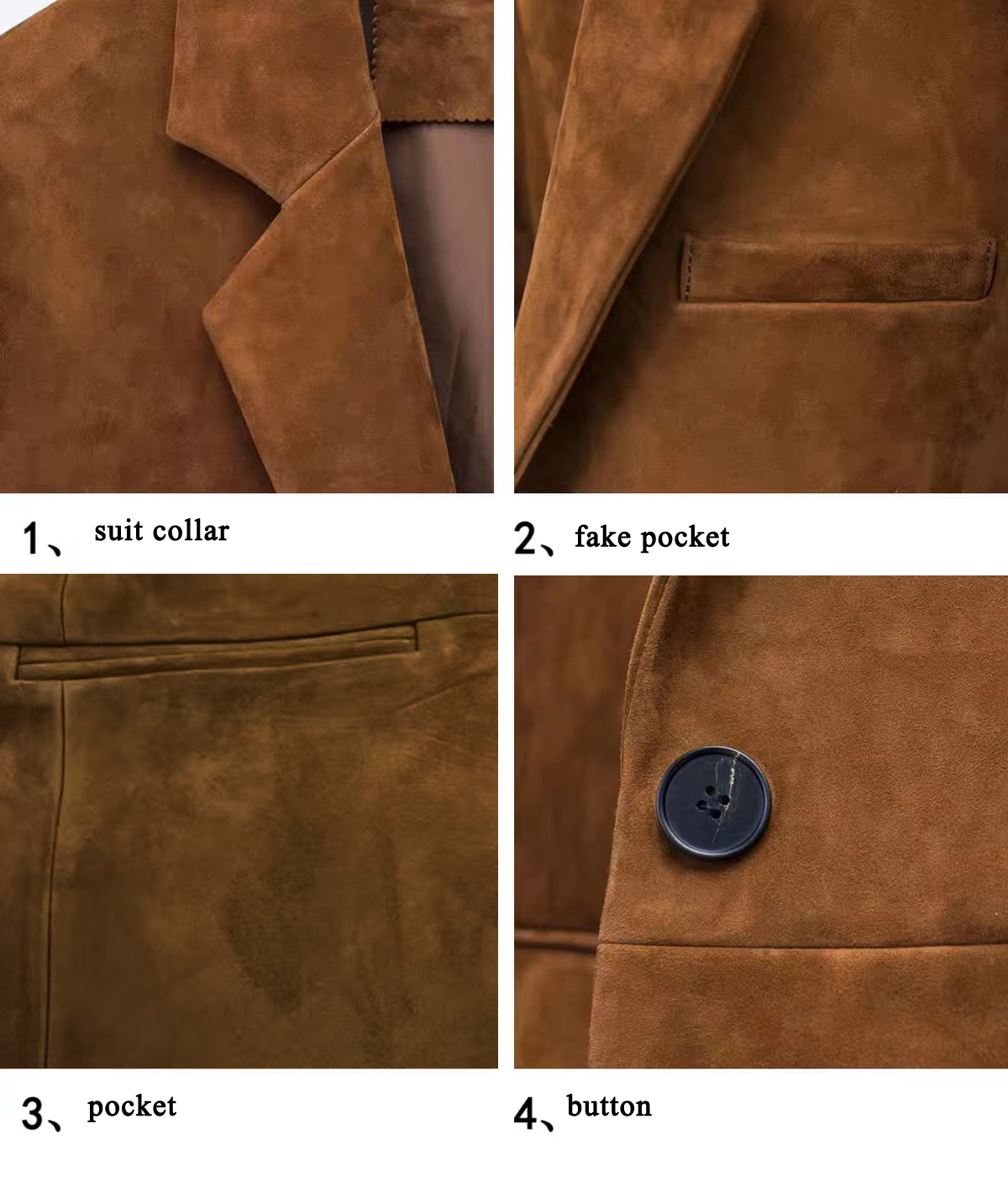 Top layer Suede Suit Jacket for Women 2024 Luxury Imported Kid Suede 100% Leather One Button Back Cut Coat Linda Fuchsia Ceket