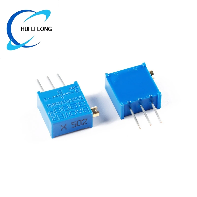 Recortador de potenciómetro, resistencia Variable, Cermet Trimpo, 10 piezas, 3296, 3296X, 1K, 2K, 5K, 10K, 20K, 50K, 100K, 200K, 1M, 100R, 200R, 500R ohm
