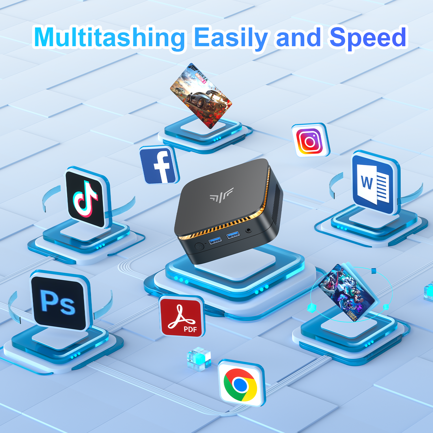 KAMRUI Essenx E1 Mini PC Windows 11pro 12th N97 Mini Computer(Beat N150,up to 3.6GHz) 16GB RAM 512GB SSD Desktop PC Support 4K