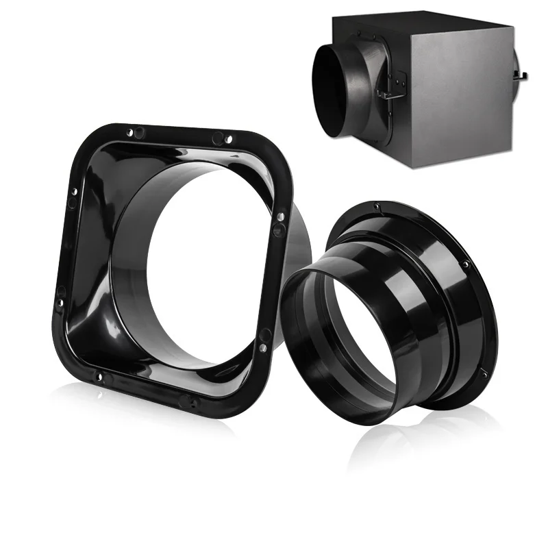 100-250 мм ABS круглая труба седло фланца алюминиевая трубка соединитель для вентиляционного шланга воздуховод система свежего воздуха вентиляционное оборудование