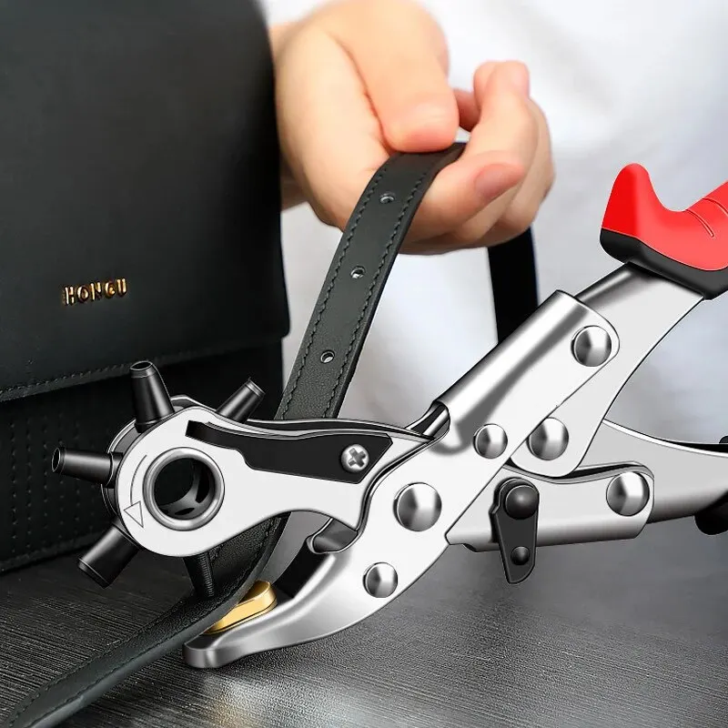 ชุดเครื่องเจาะรูโลหะผสม DIY ที่ง่ายดาย: เหมาะสําหรับการสร้างเข็มขัด นาฬิกา และสินค้าเครื่องหนังระดับมืออาชีพ ความแม่นยําที่บ้าน!