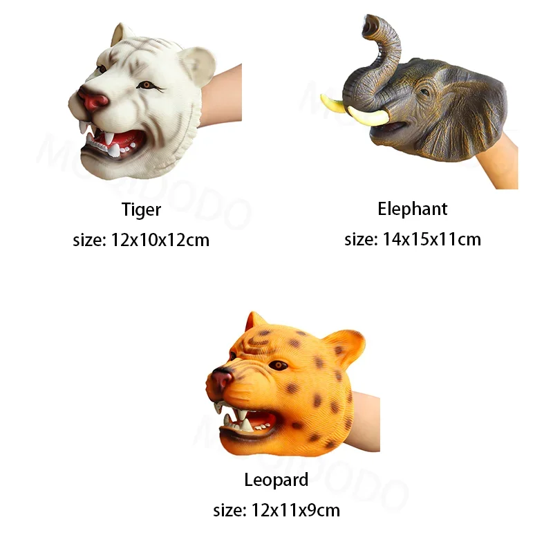 ตุ๊กตาหุ่นมือไดโนเสาร์ของเล่น T-Rex Dino Jurass Shark Tiger Park ตุ๊กตาไดโนเสาร์ Worlds Soft Plush ของเล่นสําหรับเด็กของขวัญ