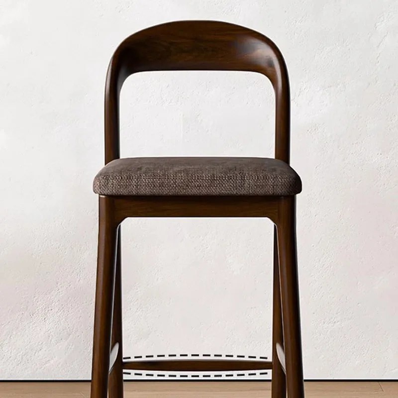 Taburetes De Bar De madera con respaldo, taburetes De Bar De oficina minimalistas De diseño moderno para balcón, Chaise De Bar relajante para juegos, muebles De salón