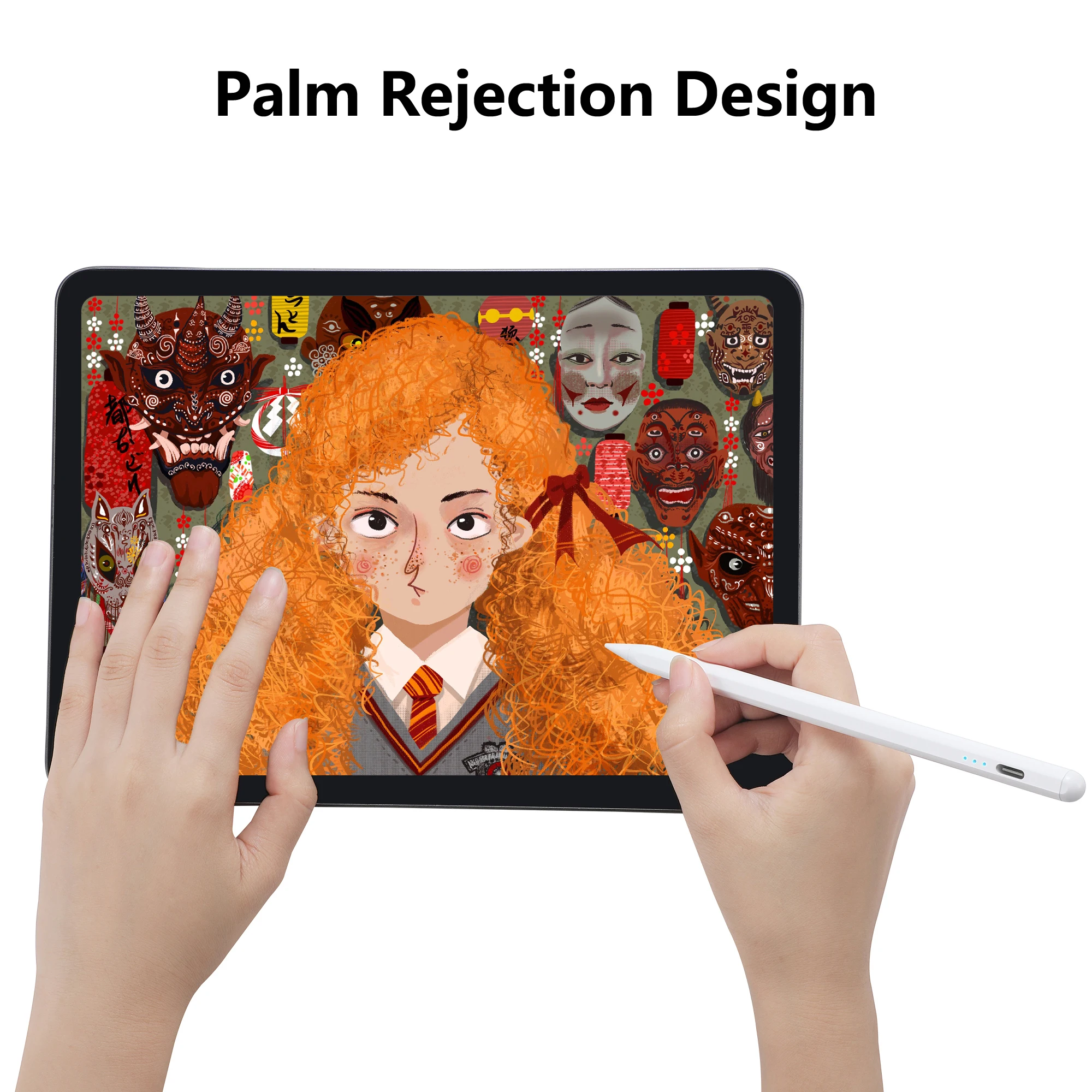 Lápiz óptico para Apple Pencil 1 2 iPad 10th 9th 8th 7th 6th Air 5th 4th 3rd Generación Pro 12,9 11 pulgadas Mini 6 5 Palm Rejection