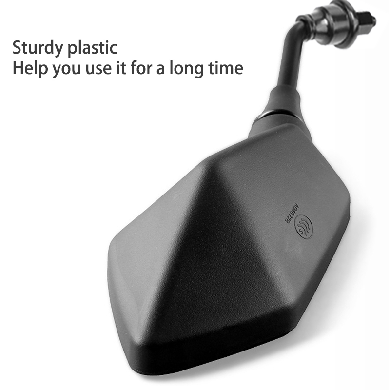 Universal 1 par 8mm 10mm motocicleta Scooter E-Bike mango barra final espejos retrovisores laterales electromóvil espejo convexo lateral trasero