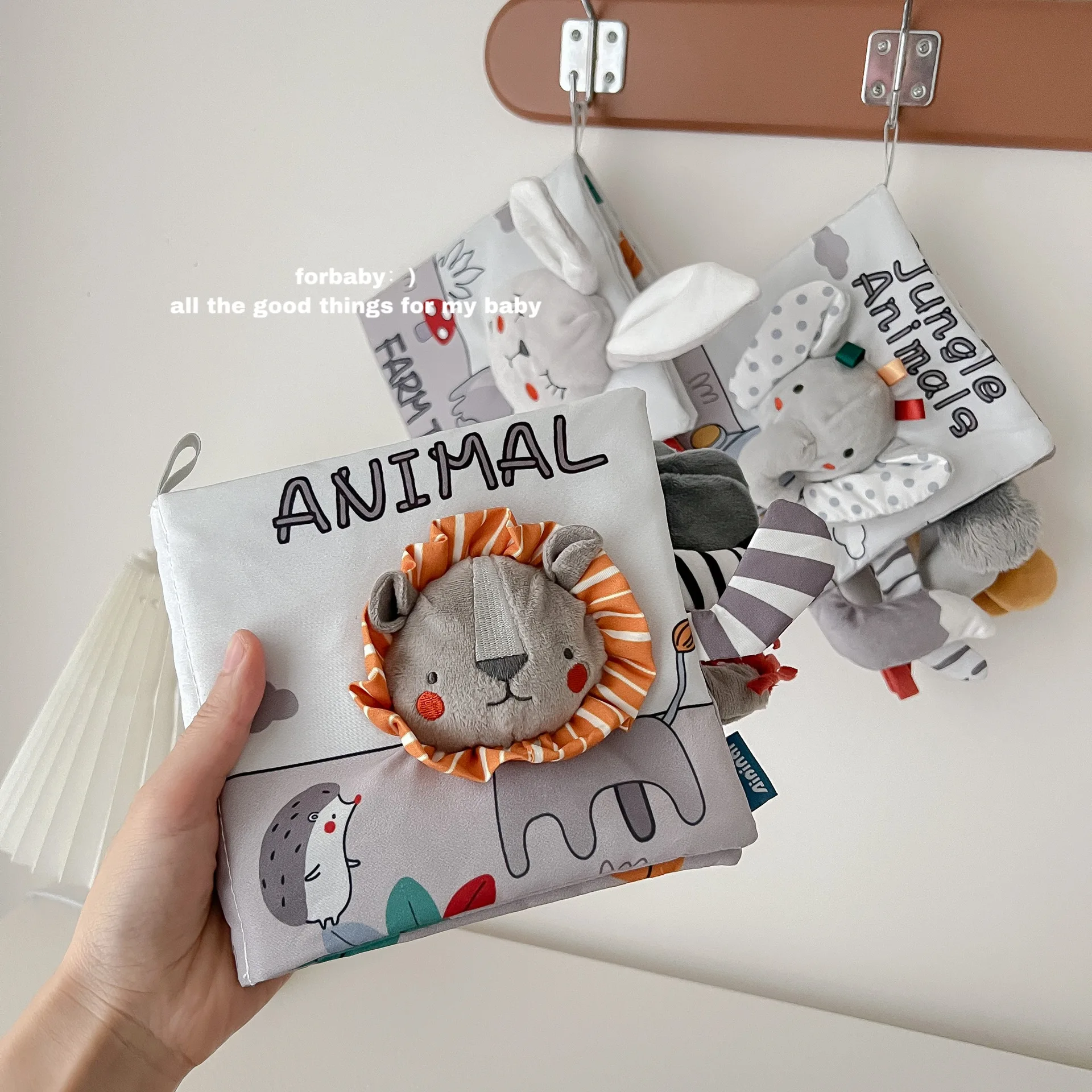 Baby Cloth Book Toys Animals Soft Learning Educational Toys For Babies Development montessori Sensory Books Baby Toys 0 12 Month