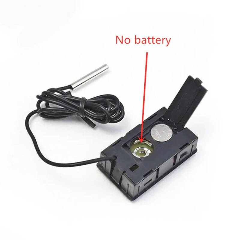 Mini termómetro Digital LCD con sonda impermeable, práctico Sensor de temperatura para interiores y exteriores, para refrigerador y acuario