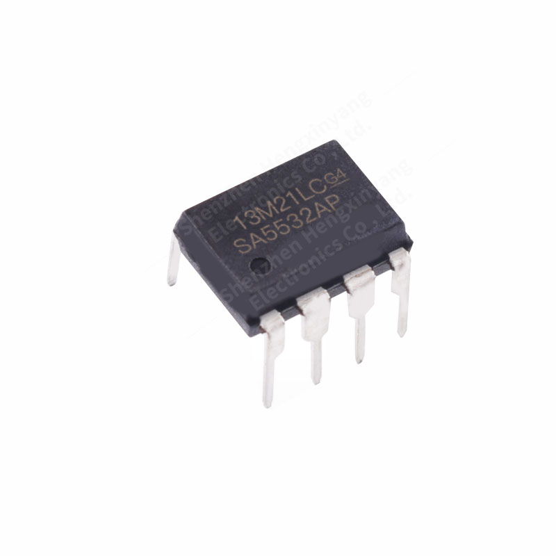 Pacote duplo audio do microplaqueta do amplificador, SA5532AP, DIP-8, 10 PCes