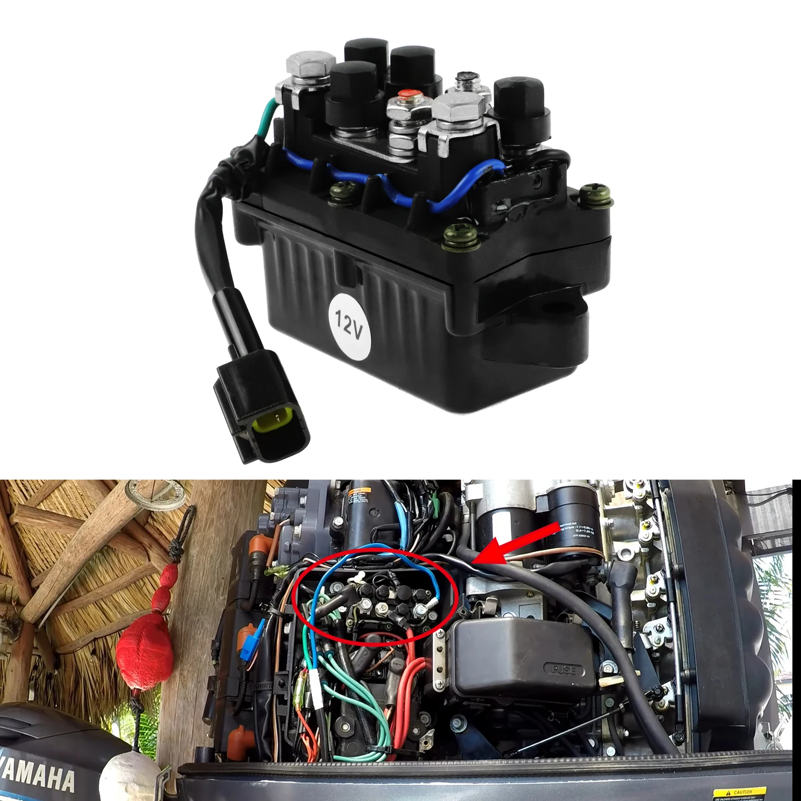 ヤマハ船外機用トリムリレーアセンブリ,ボートエンジン,アフターマーケット部品,4ストローク,25 hp-250 hp,63p-81950,63p-81950-00-00