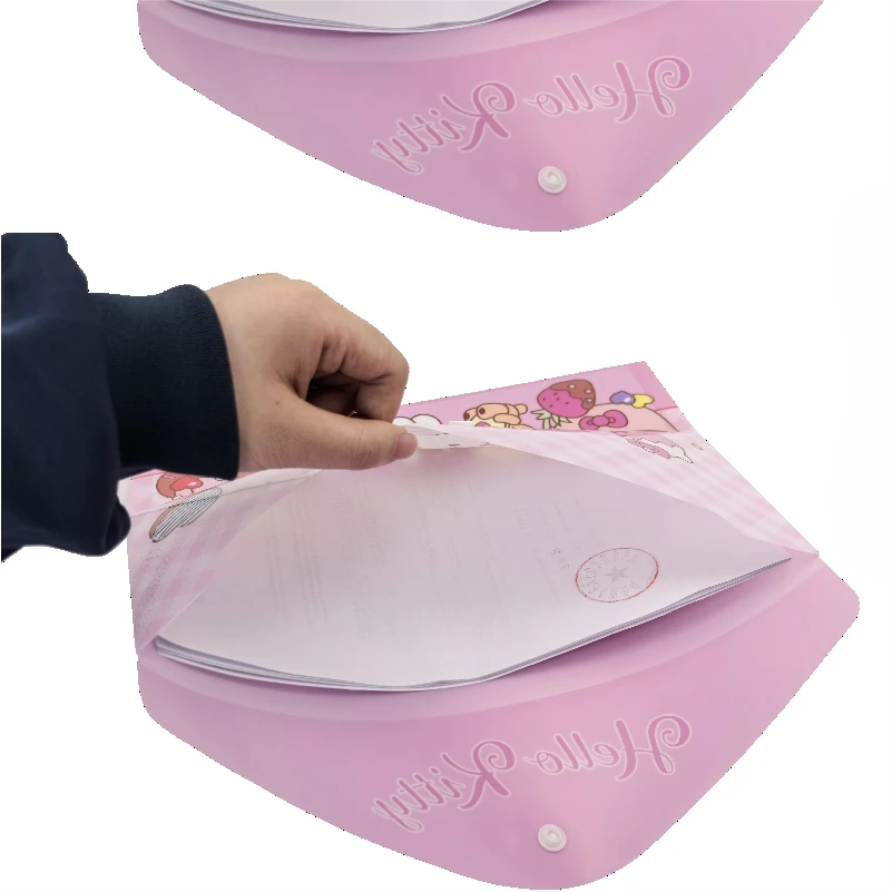Anime Sanrio Hello Kitty Kuromi Cartoon A4 Documententas Verdikte Snap Informatietas Leuke studentenmap Tutorial opbergtas