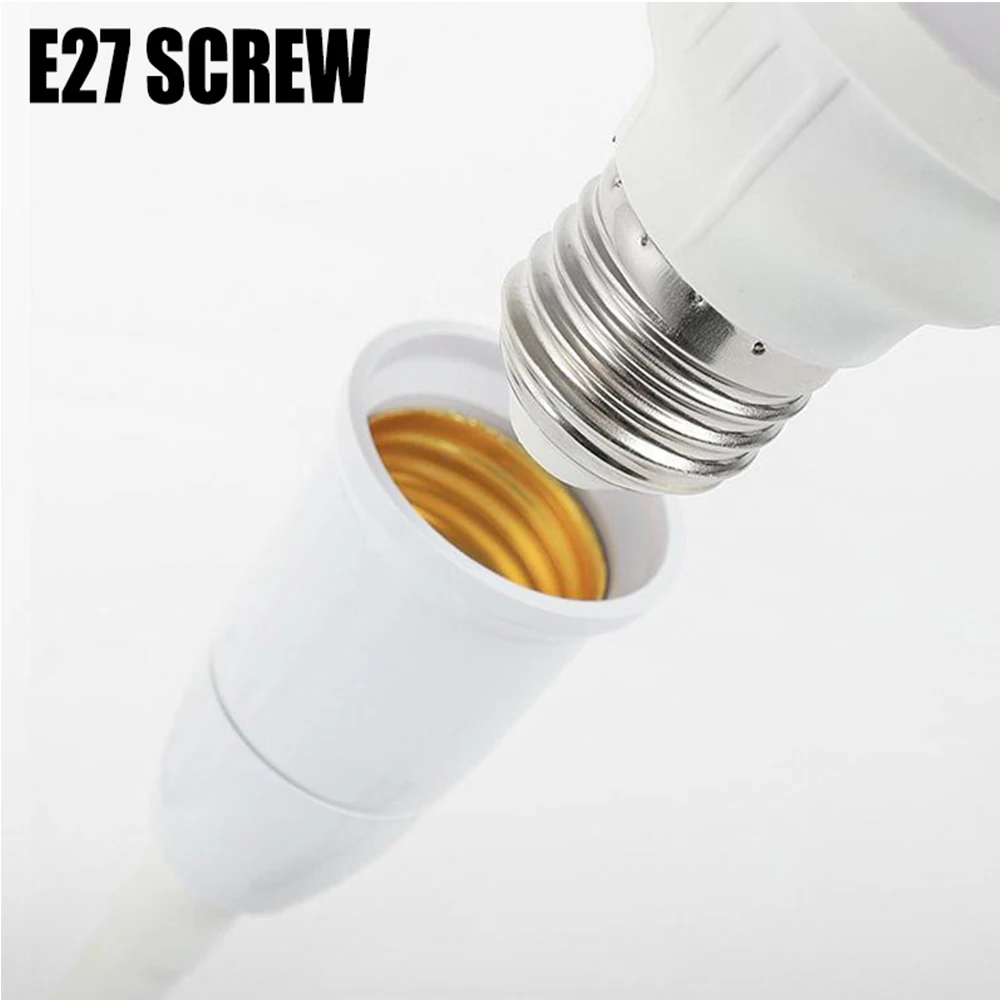 Cabezal de lámpara giratorio enchufable directo, convertidor de lámpara con enchufe E27 con interruptor, soporte de lámpara con enchufe UE EE. UU., lámpara de mesa LED, Base de lámpara ﻿