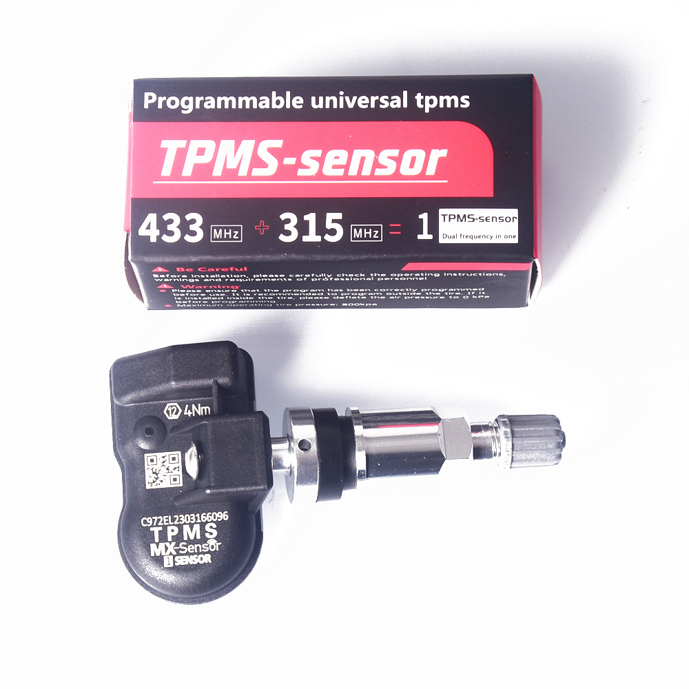 Sensor de presión de neumáticos TPMS para coche, dispositivo programable con programación Universal, TS508, TS600, 2 en 1, 315MHZ + 433MHz, 1 piezas