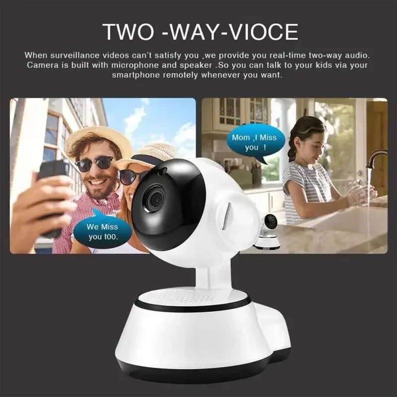 8MP 4K Smart Mini WiFi IP Camera Wireless Intelligent Auto Tracking Two-Way Audio Baby Pet Monitor Surveillance Camera For Home