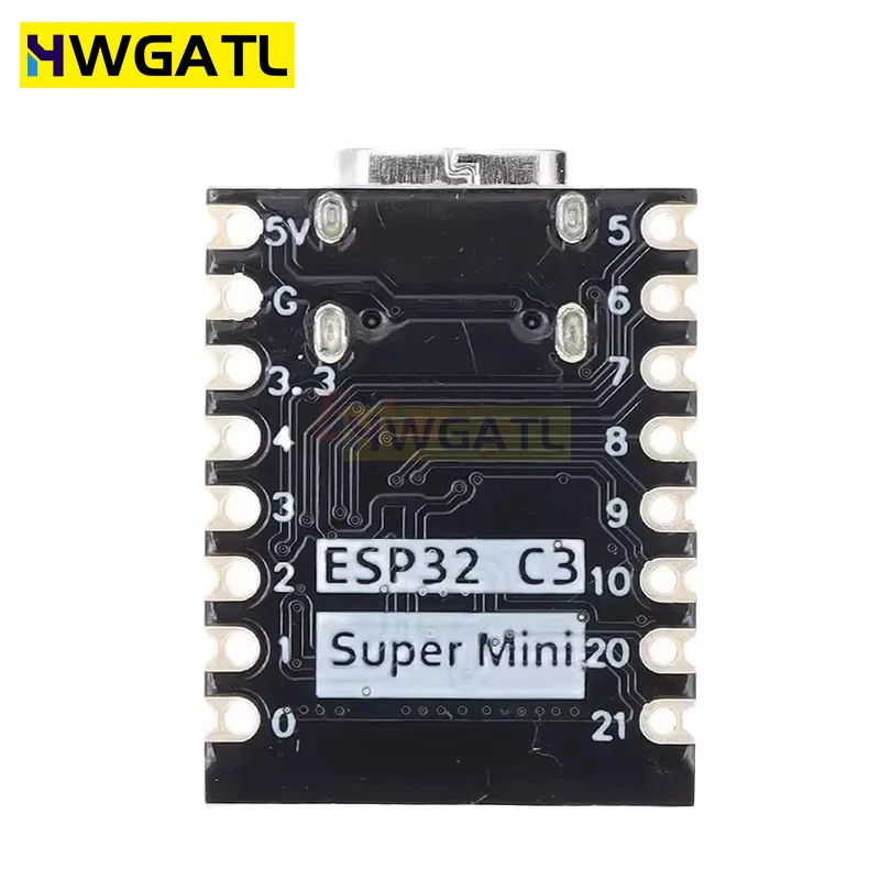 HWGATL ROBOT ESP32-C3 Макетная плата ESP32 C3 SuperMini WiFi Bluetooth для Arduino