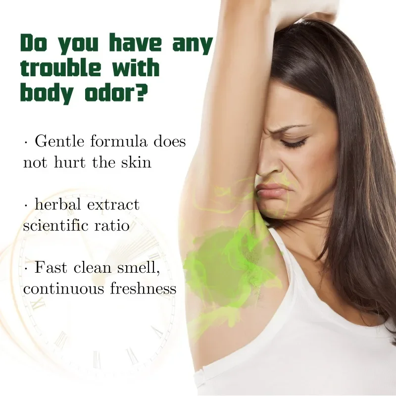 Crema desodorante para el sudor de las axilas, 20g, antitranspirante refrescante, elimina el olor de las axilas y el cuidado desodorante con Aroma duradero sudoroso