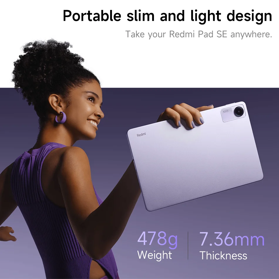 Global Version Xiaomi Redmi Pad SE 11" FHD+ 90Hz Display 8000mAh Battery Snapdragon 680 Mi Tablets 8MP Rear Camera