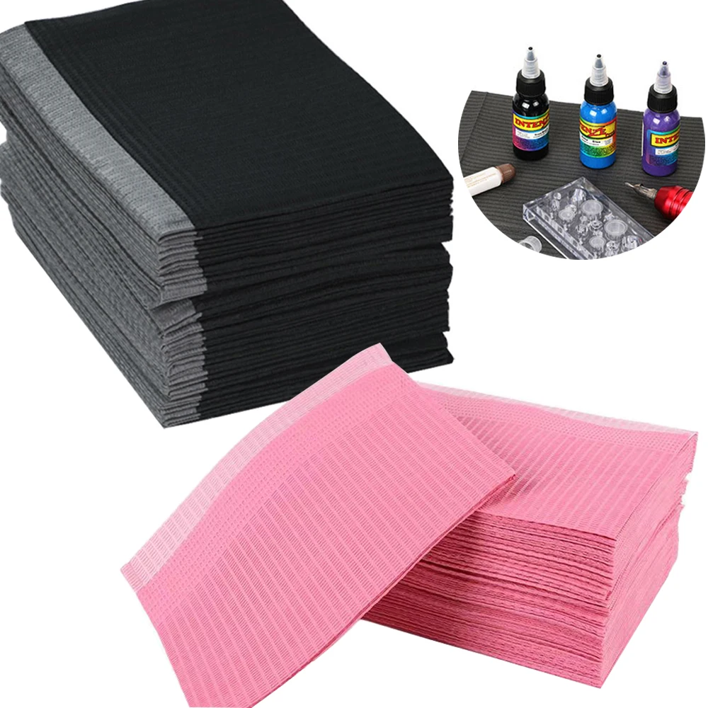 20/30 stücke Einweg Tattoo Sauber Pad Matte Wasserdichte Medizinische Papier Nail art Tisch Pads Pfropfen Wimpern Werkzeuge Tattoo Zubehör