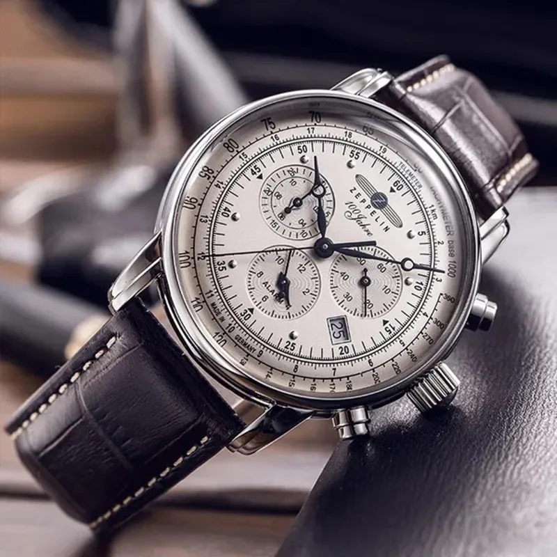 Zeppelin reloj conmemorativo para hombre, reloj Retro de negocios, ocio, moda