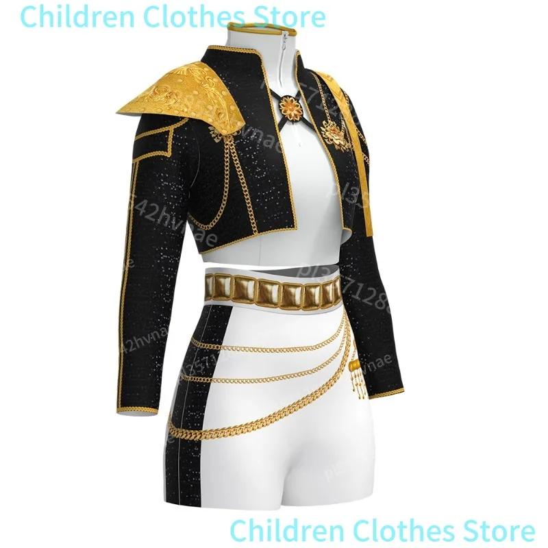 Disfraz de Cosplay de grupo para niñas, traje de cantante Cos para espectáculo en escenario, disfraz de Halloween para niños