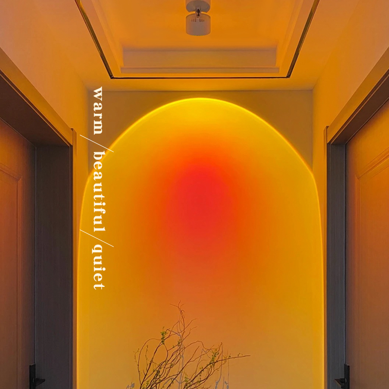 LED Sonnen untergang Licht Nachtlichter LED Regenbogen Neon Nachtlicht Projektor Fotografie Wand Atmosphäre Licht für Schlafzimmer Wohnzimmer